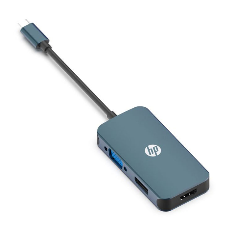 Ripley - ADAPTADOR USB C A HDMI VGA HUB TIPO C A HDMI 4K + VGA